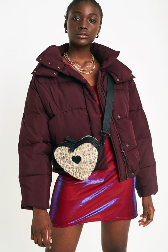 Lazy Oaf Leopard Print Heart Bum Bag Urban Outfitters UK