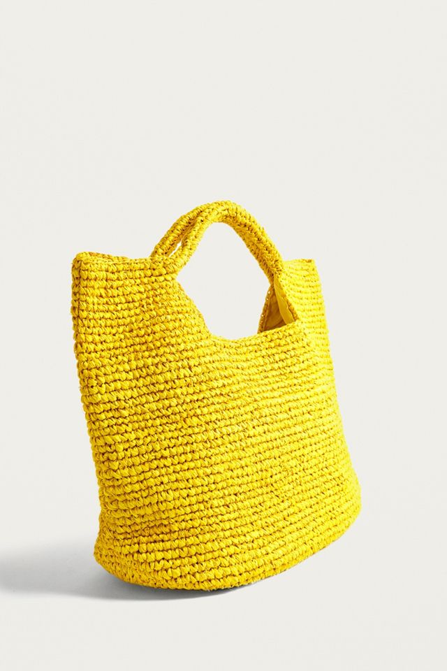 Slouchy Straw Tote Bag #3