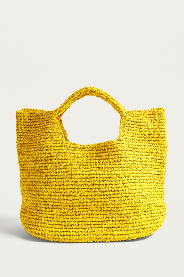 Slouchy Straw Tote Bag #4