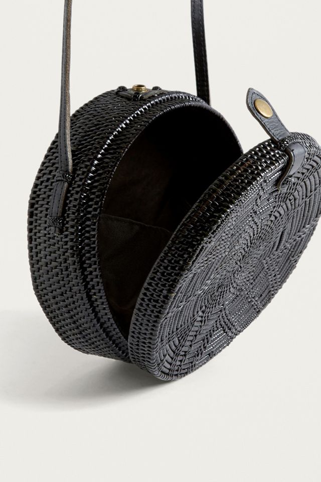 Circle Straw Crossbody Bag #1