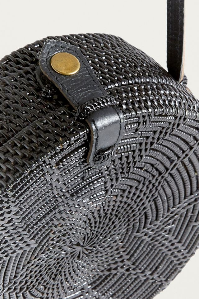 Circle Straw Crossbody Bag #3