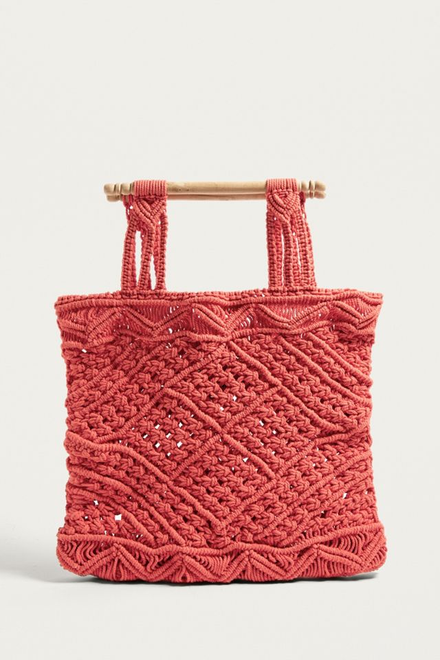 LF - Sac en macramé Marley rouge #2