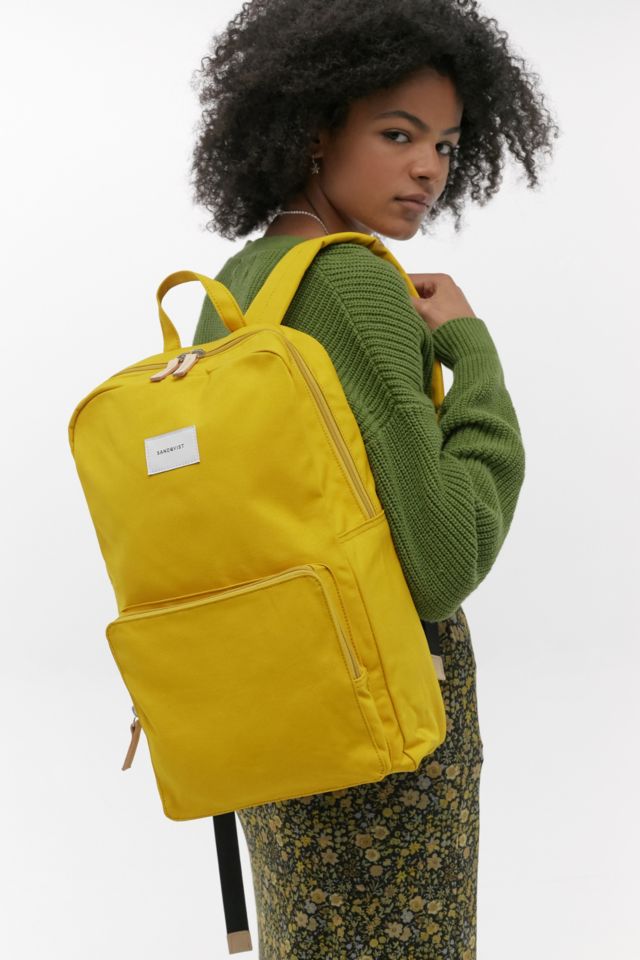 Sandqvist Kim Yellow Backpack | Urban Outfitters UK