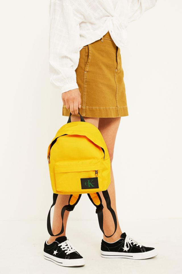 Calvin klein shop yellow backpack