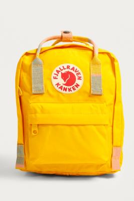 Fjallraven kanken backpack 2025 warm yellow random blocked