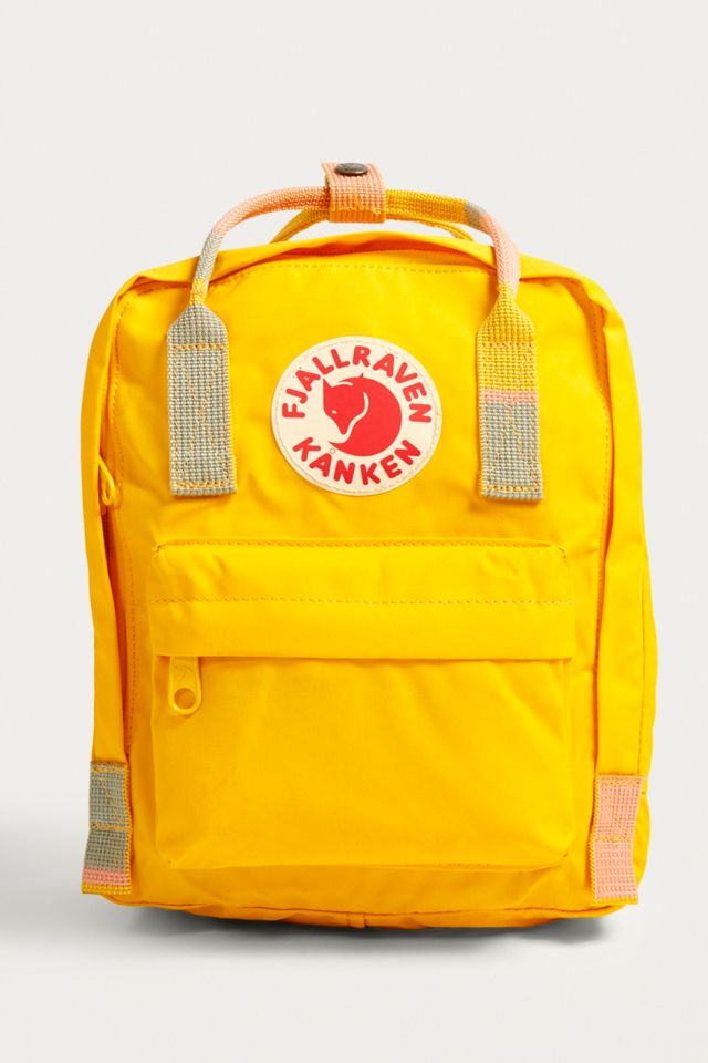 Warm yellow random store blocked kanken mini