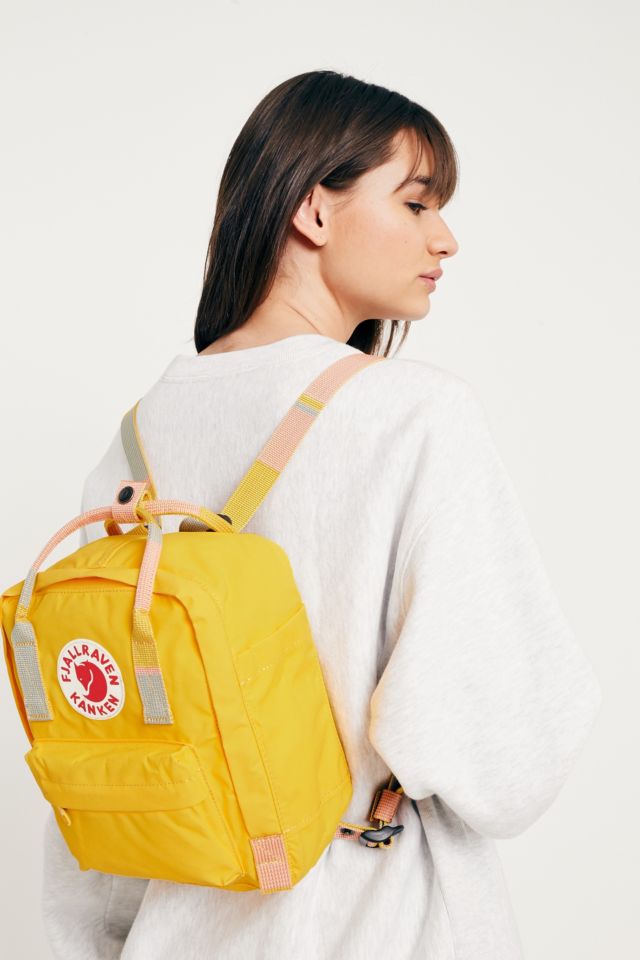 Fjallraven kanken backpack warm yellow random blocked on sale