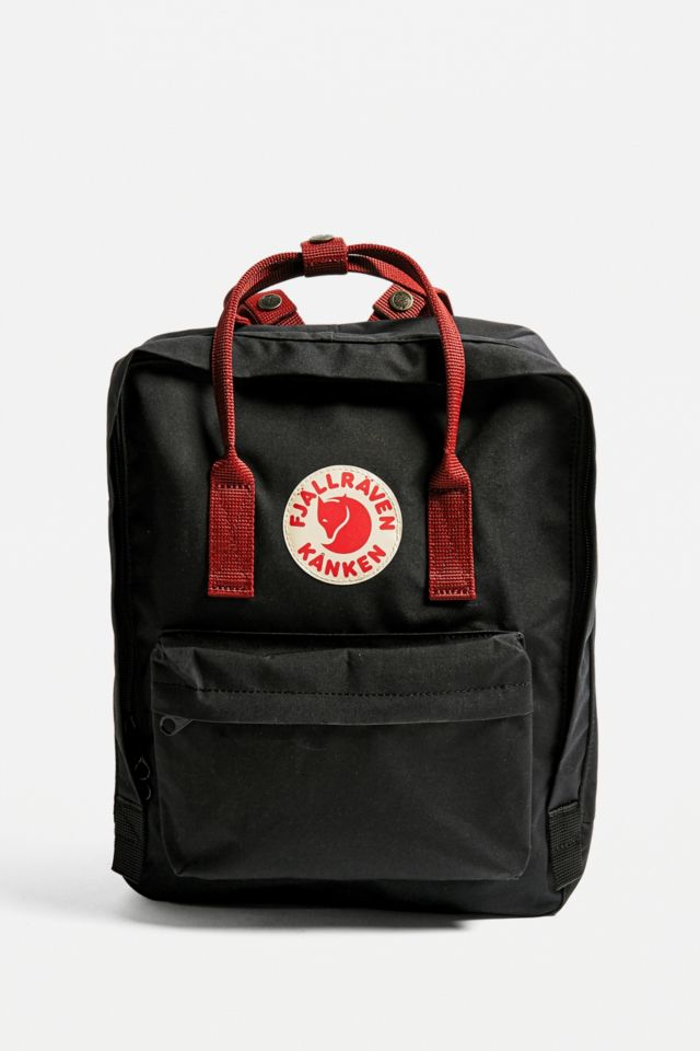 Kanken black cheap ox red