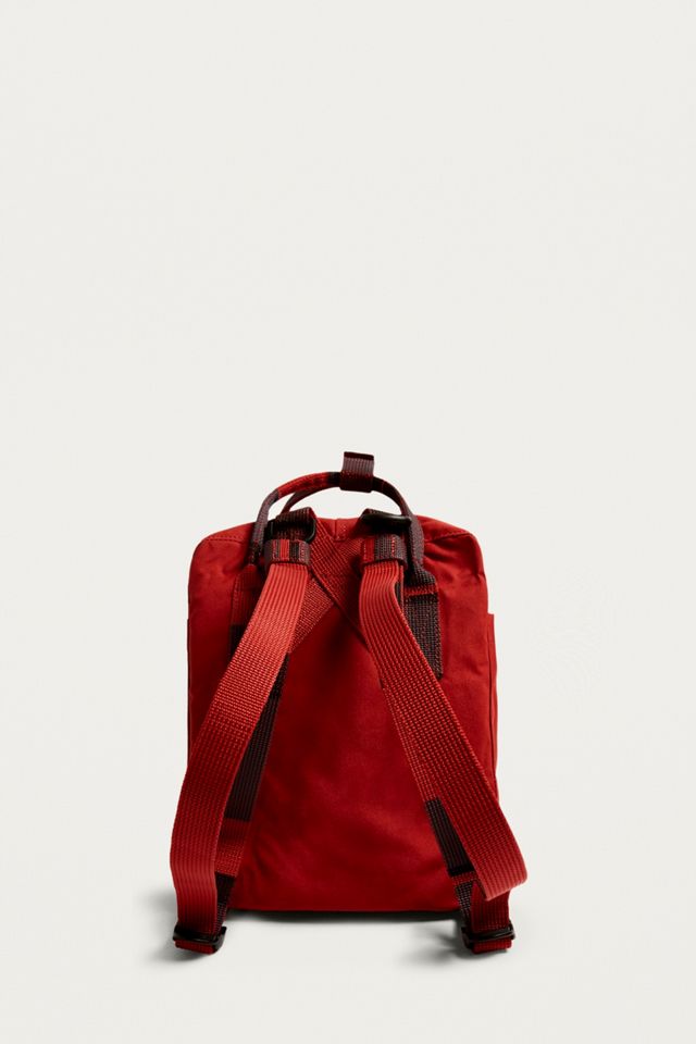 fjallraven mini kanken red random blocked backpack Fjallraven Mini Kanken Red Random Blocked Backpack