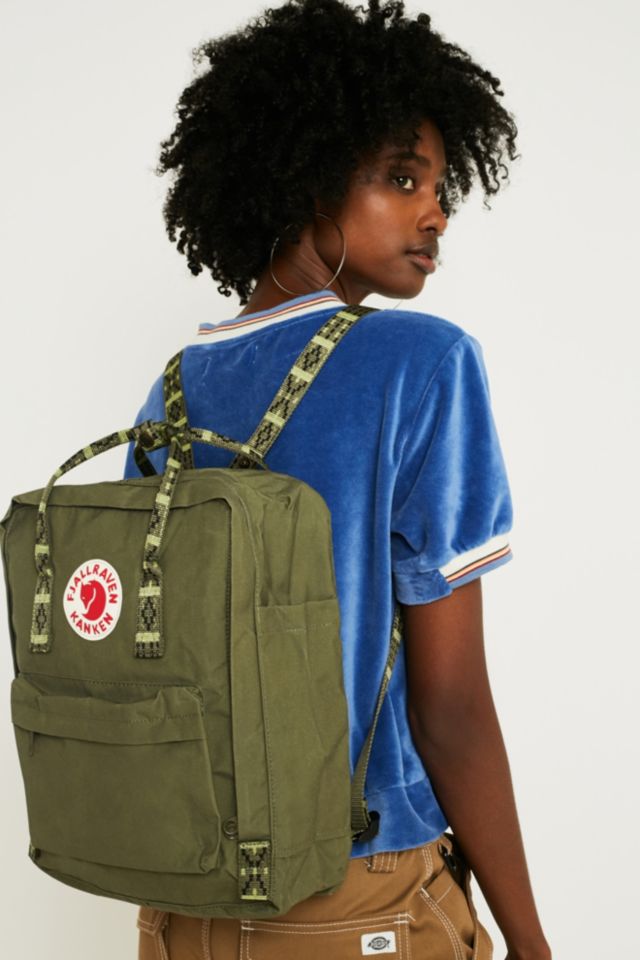 Fjallraven Kanken Folk Green Backpack | Urban Outfitters UK