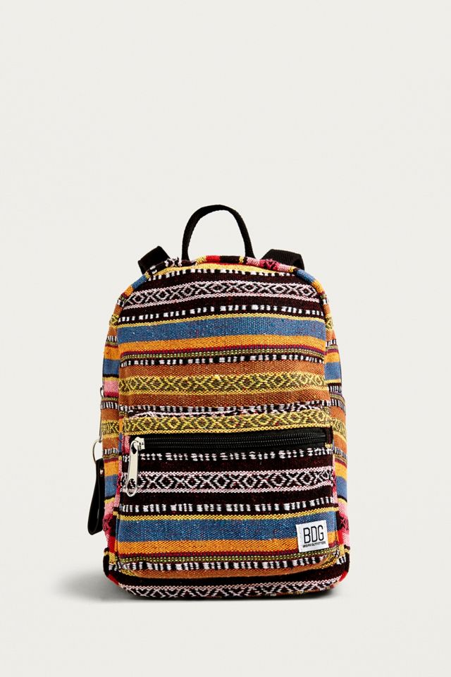 balmain mini backpack Black & Beige Pulse Monogram Jacquard Backpack