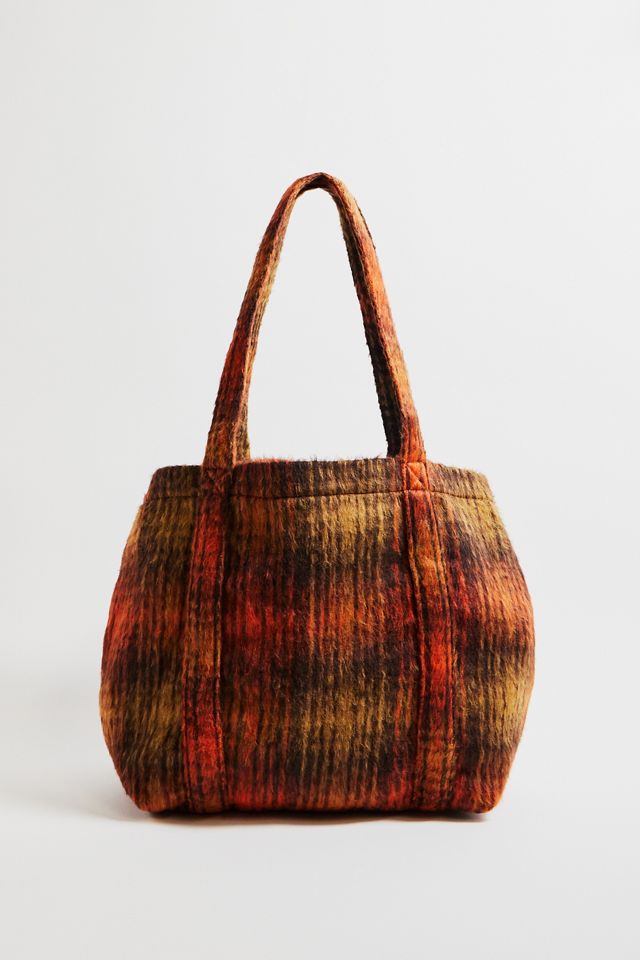 UO Check Carry Tote Bag #1