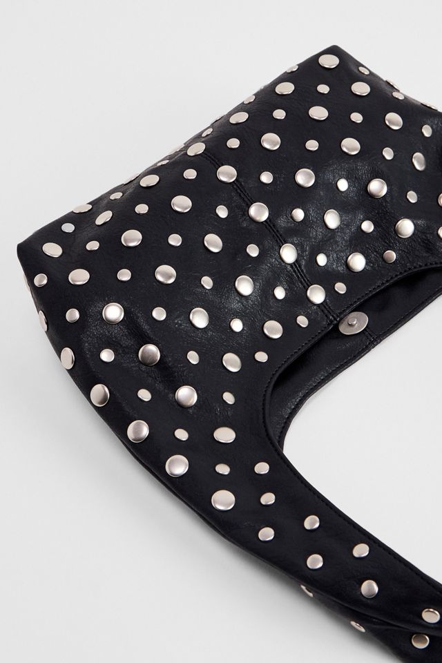 UO Mini Faux Leather Trapeze Studded Bag #4