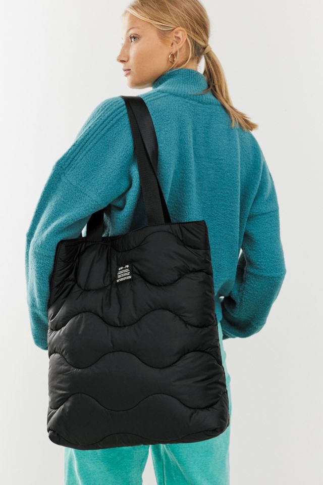 UO Wavey Quilted Puffer Tote Bag