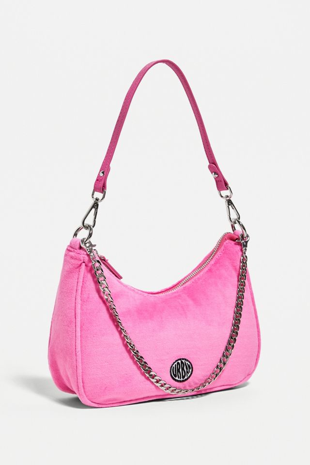 UO Velour Chain Accent Shoulder Bag #1