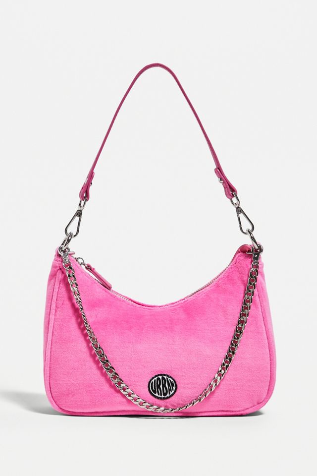 UO Velour Chain Accent Shoulder Bag #3