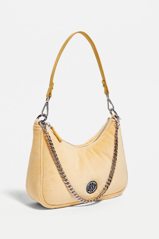 Bolso de hombro UO Velour Chain Accent #2