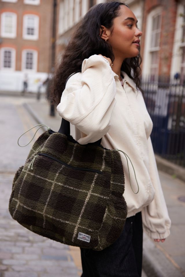 Plaid tote outlet bag