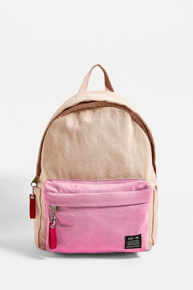 Urban Outfitters – Rucksack aus Leinen im Colour-Block-Design #2