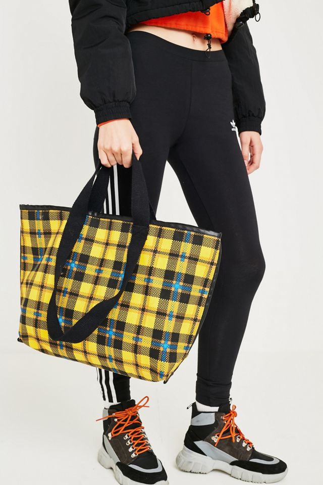 UO Reversible Plaid Tote Bag #2