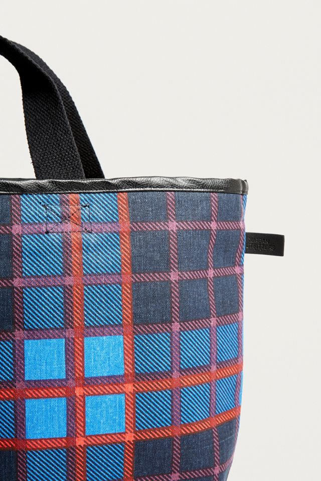 UO Reversible Plaid Tote Bag #6