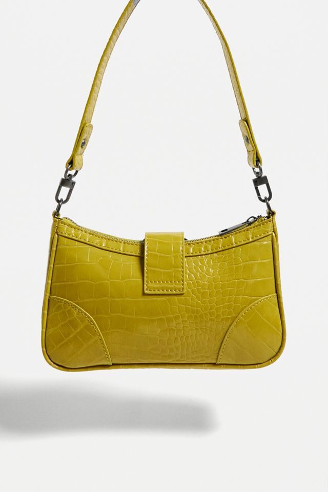 UO Buckle Accent Croc Shoulder Bag #3