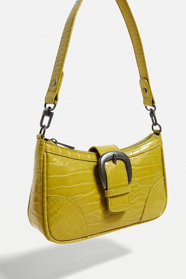 UO Buckle Accent Croc Shoulder Bag #4