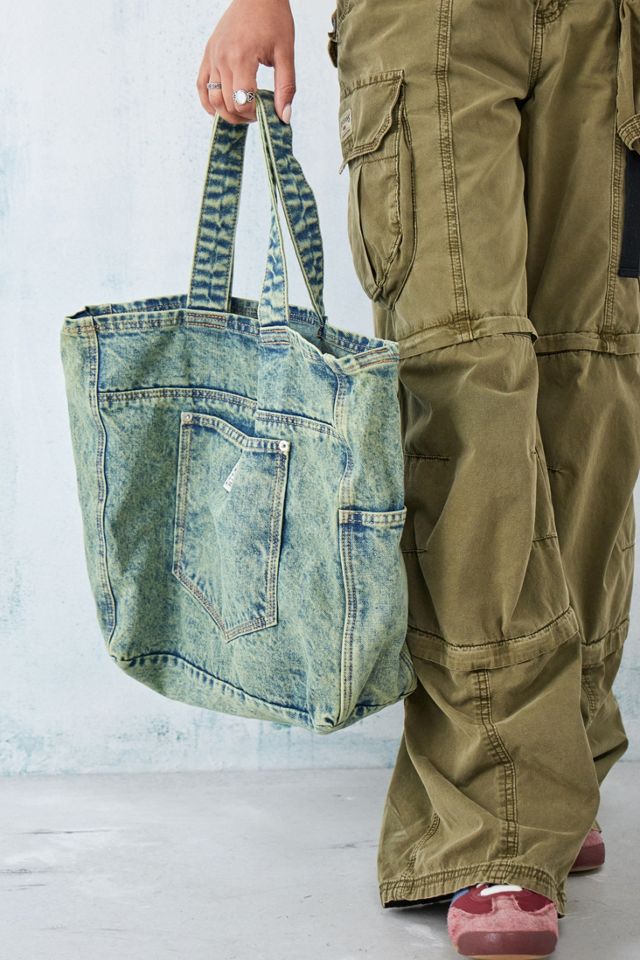 BDG Denim Crossbody Messenger Bag  #1