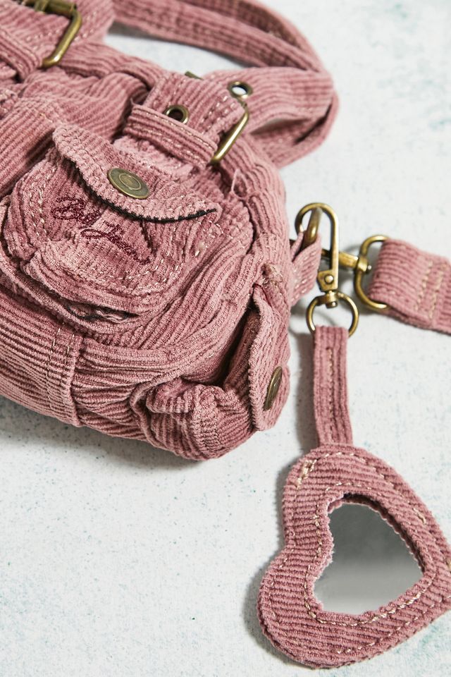 BDG – Mini-Tasche zum Umhängen aus Kord in Rubifarbe #2