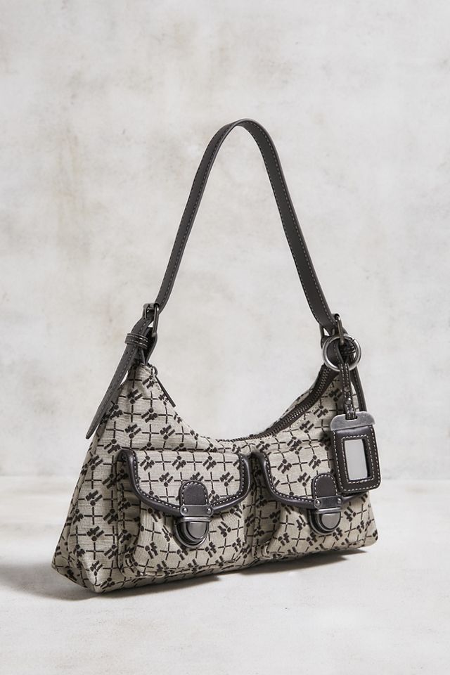 iets frans... Sac à bandoulière à double poche monogrammé #1