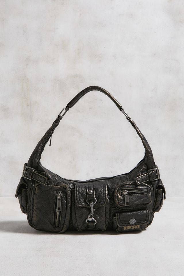 BDG Emilie Washed Faux Leather Pocket Shoulder Bag #1