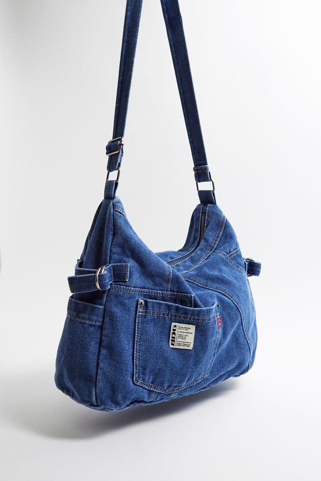 BDG Denim Patchwork Sling Bag #4