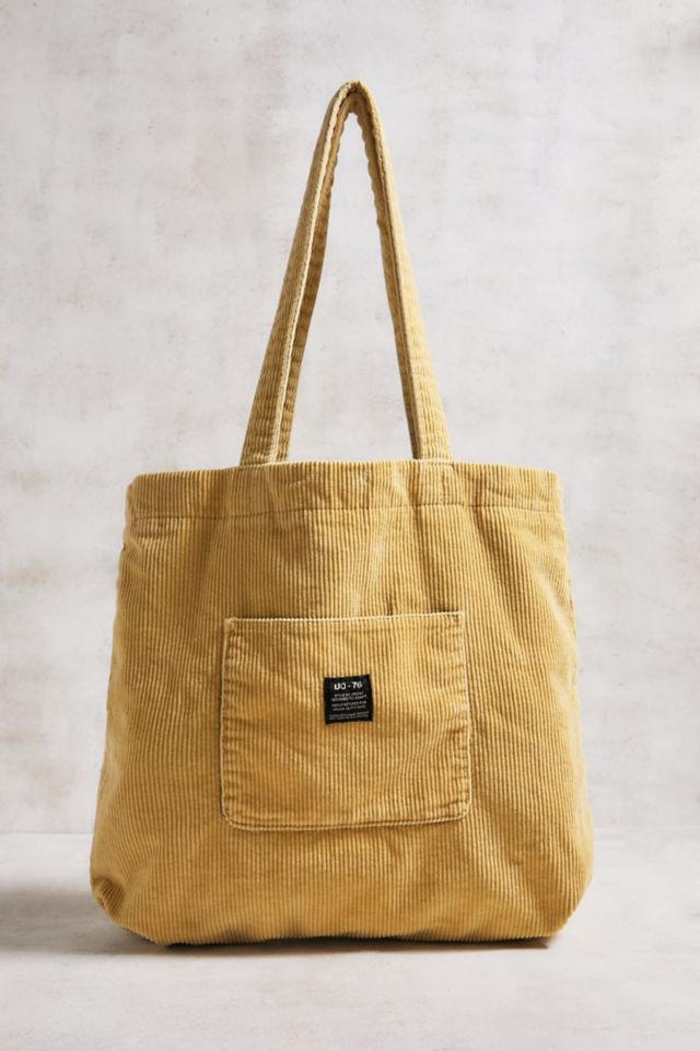 UO Corduroy Pocket Oversized Tote Bag