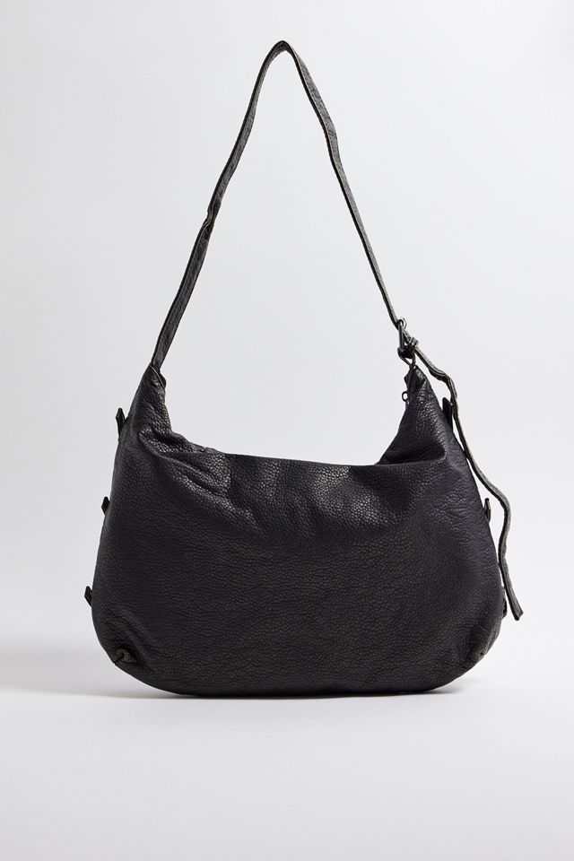 UO Buckle Faux Leather Slouch Bag #4