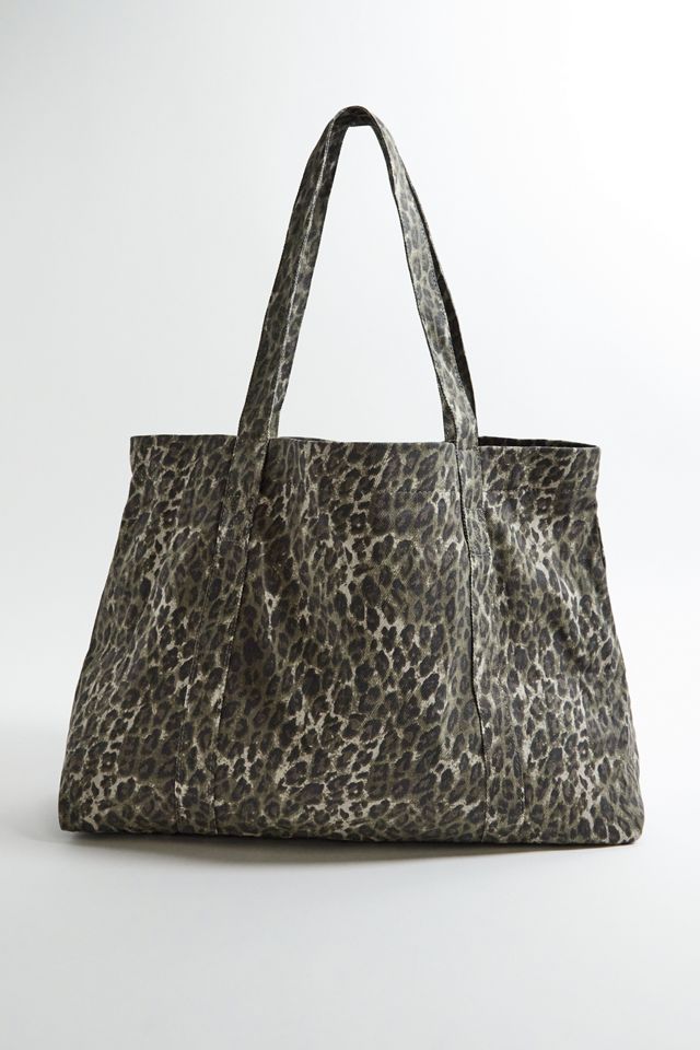 BDG Leopard Print Canvas Tote Bag #3