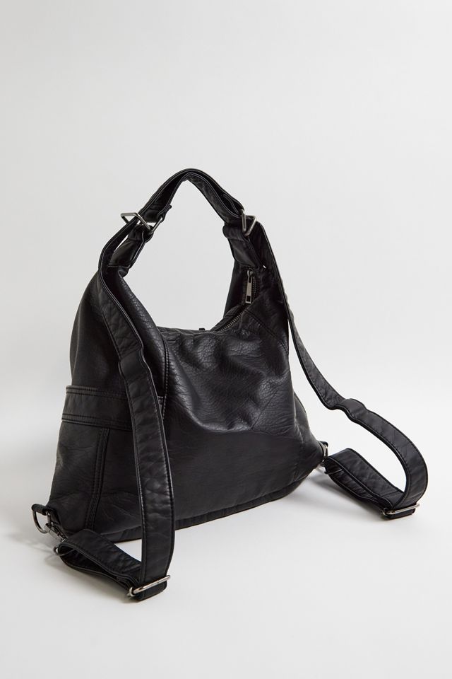 UO Washed Faux Leather Multi-Wear Backpack #3
