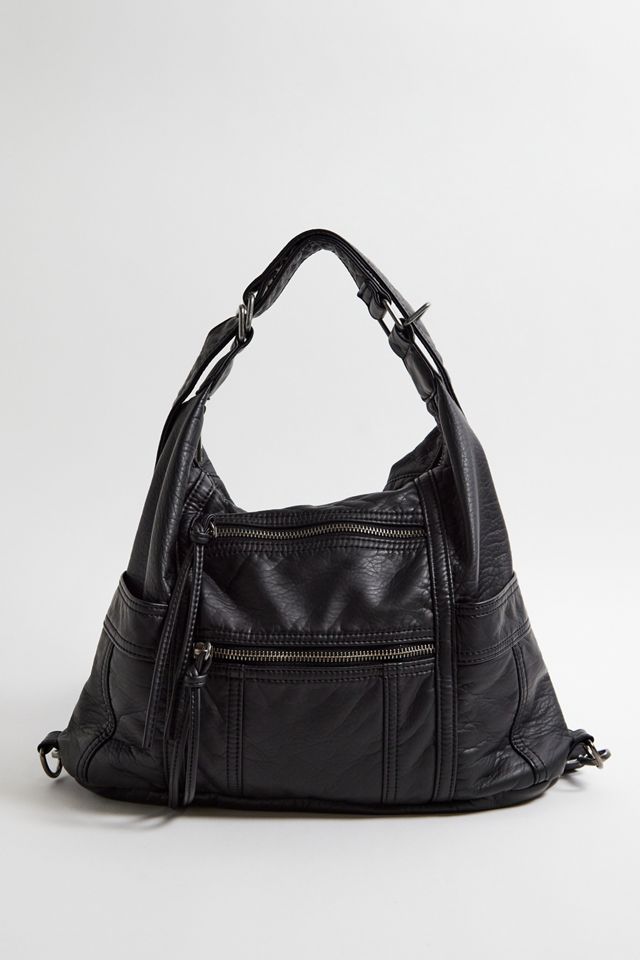 UO Washed Faux Leather Multi-Wear Backpack #4