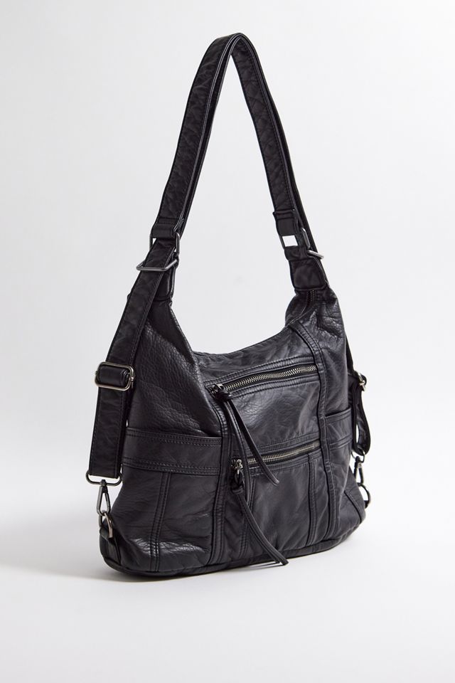 UO Washed Faux Leather Multi-Wear Backpack #7
