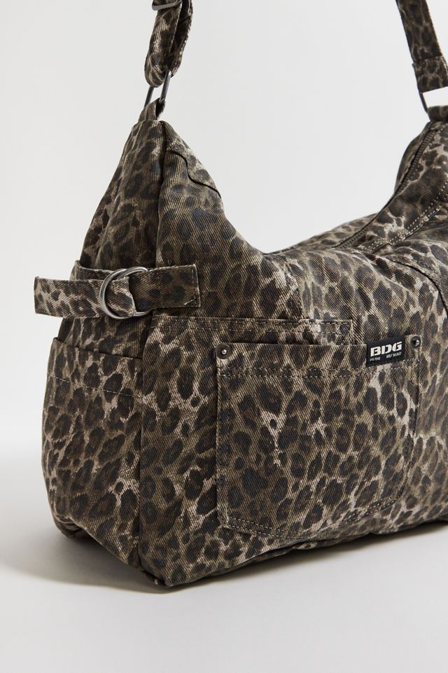 BDG Leopard Print Canvas Sling Bag  #4