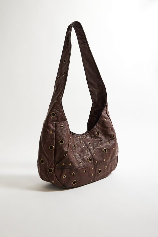 UO Faux Leather 90s Eyelet Slouch Bag #2