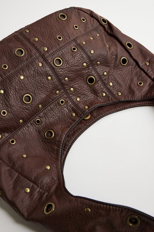 UO Faux Leather 90s Eyelet Slouch Bag #5