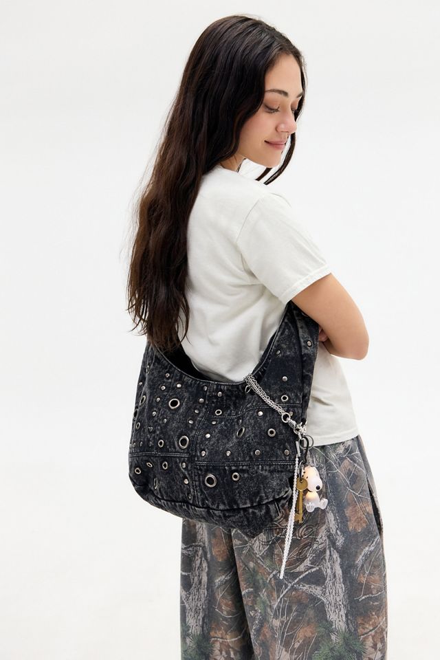 UO 90s Denim Eyelet Slouch Bag #1
