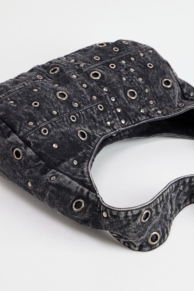 UO 90s Denim Eyelet Slouch Bag #5