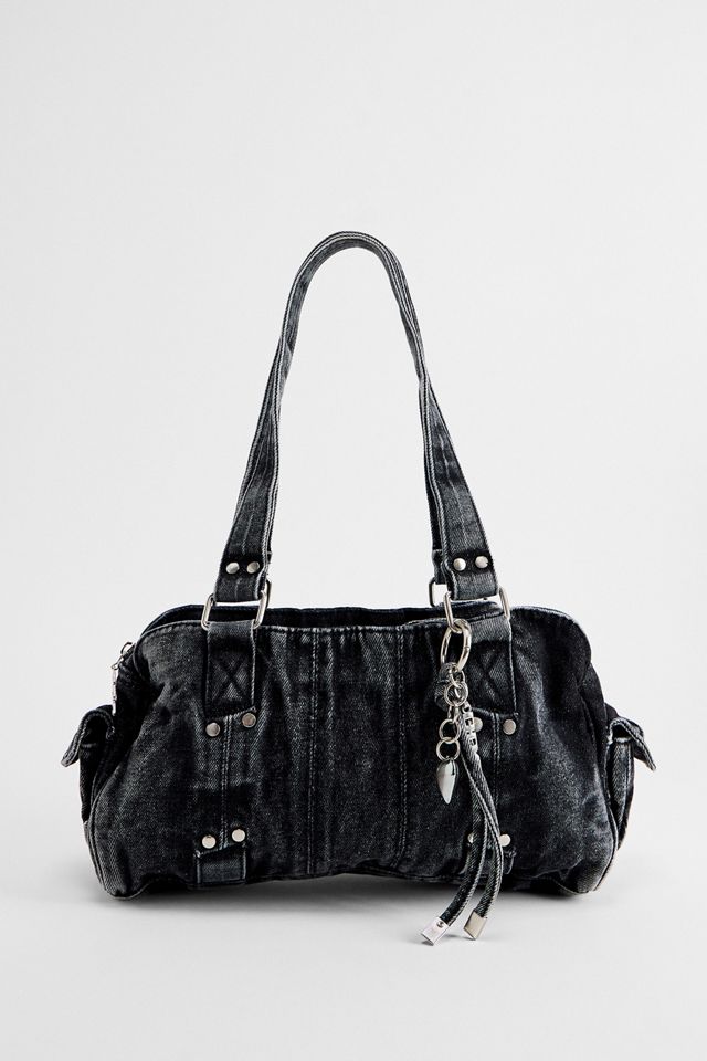 BDG Herz-Charme Denim Schultertasche #1