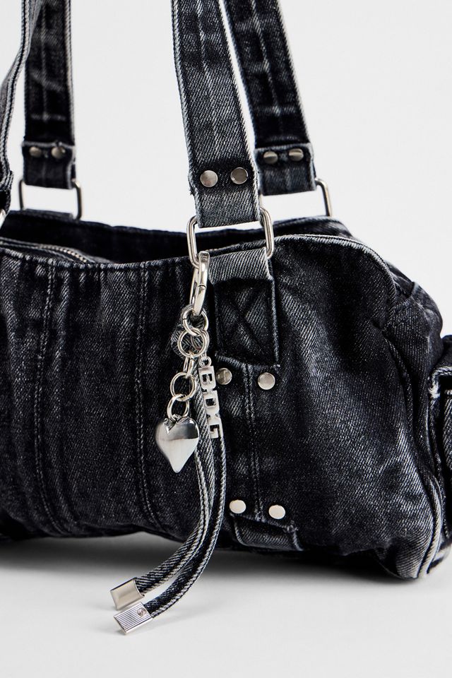 BDG Herz-Charme Denim Schultertasche #4