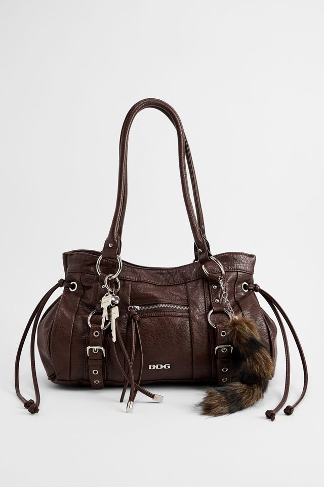 Bolso de Hombro de Cuero Sintético Lavado BDG Jude #1