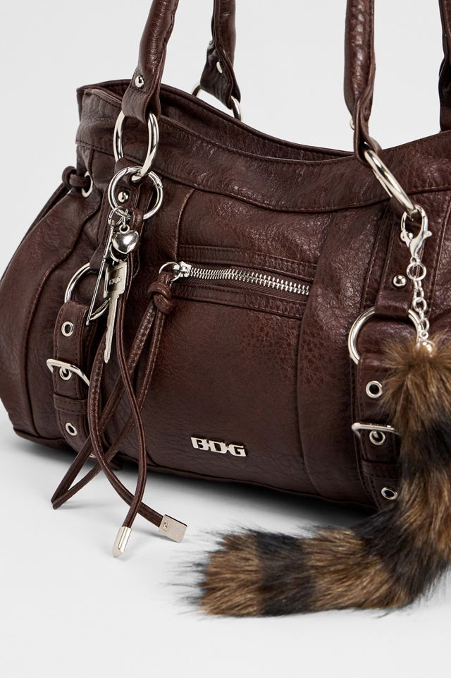 Bolso de Hombro de Cuero Sintético Lavado BDG Jude #2