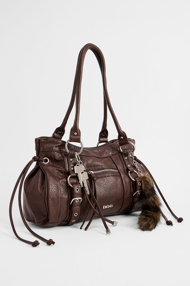 Bolso de Hombro de Cuero Sintético Lavado BDG Jude #3