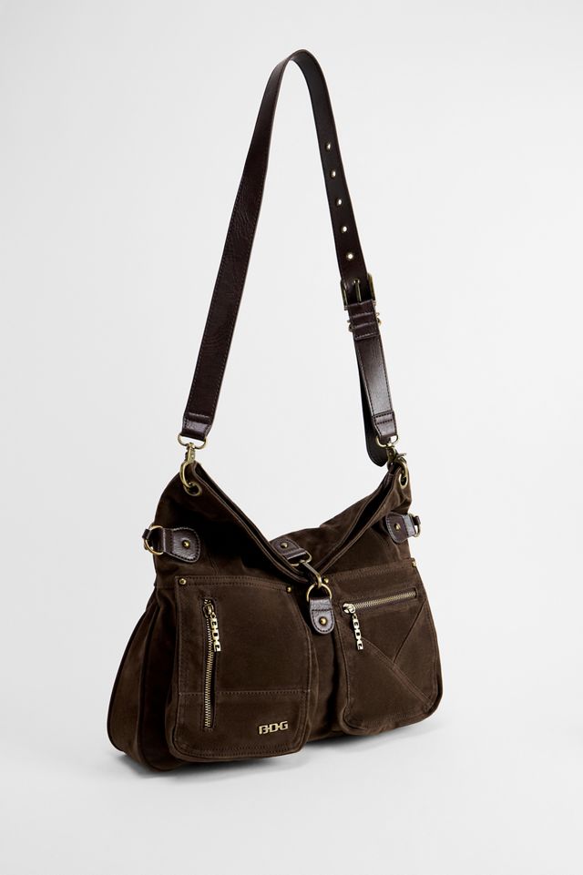 Sac Slouch à Poche en Suédine Ezra BDG #1