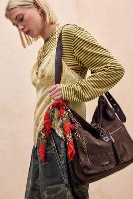 BDG Ezra Suedette Pocket Slouch Bag